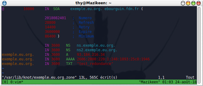 on test en ajoutant un champ txt 