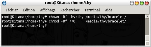 Chown et Chmod, en ligne de commande