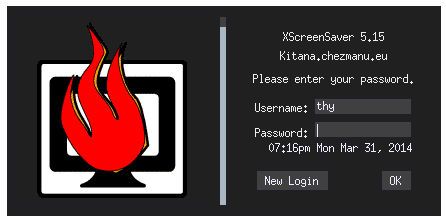 Économiseur d'écran Linux